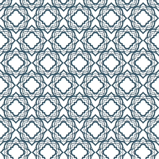 Flat design complex arabesque pattern