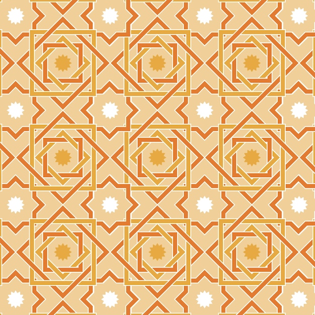 Free Vector flat design complex arabesque pattern