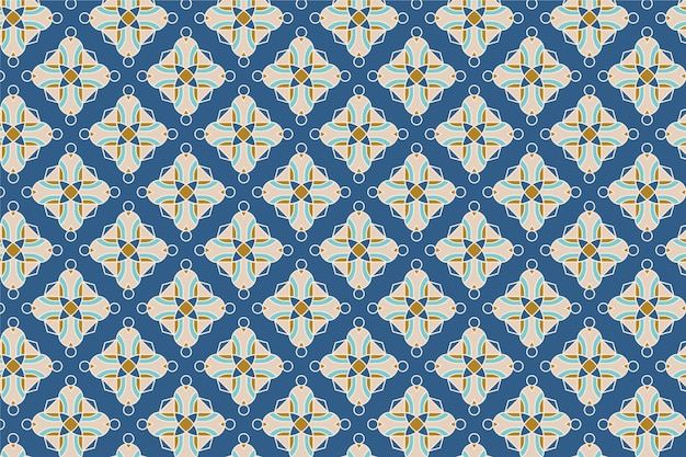 Flat design creative arabesque pattern