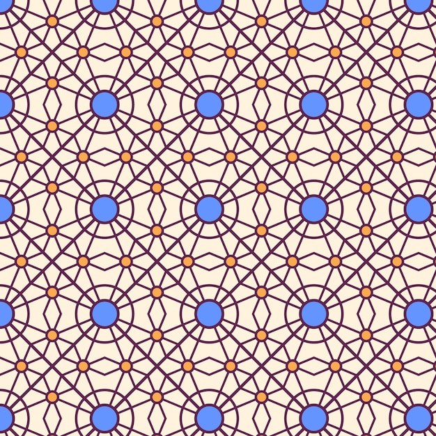 Free Vector flat design creative arabesque pattern