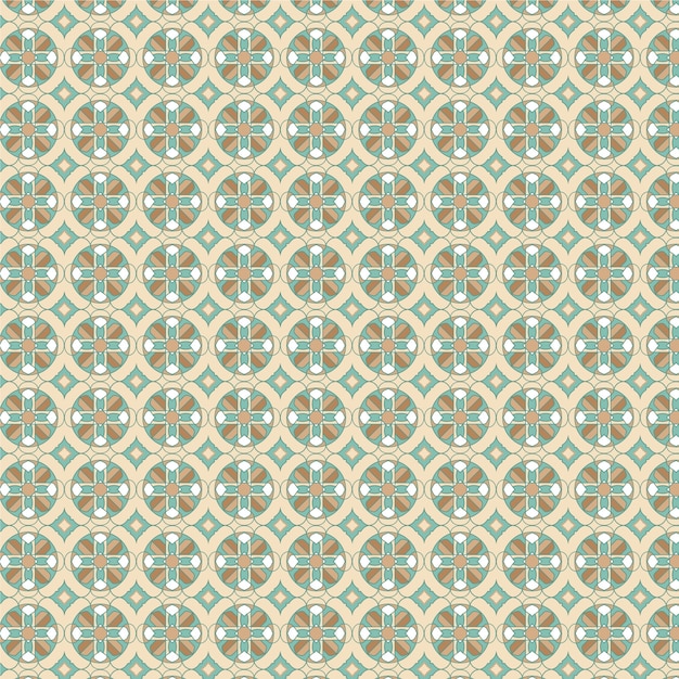 Flat design creative arabesque pattern