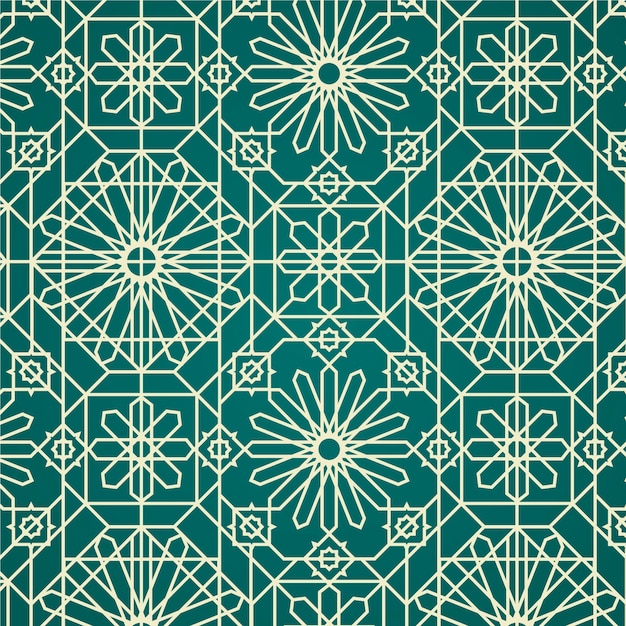 Free Vector flat design creative arabesque pattern