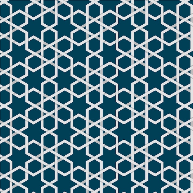 Flat design creative arabesque pattern