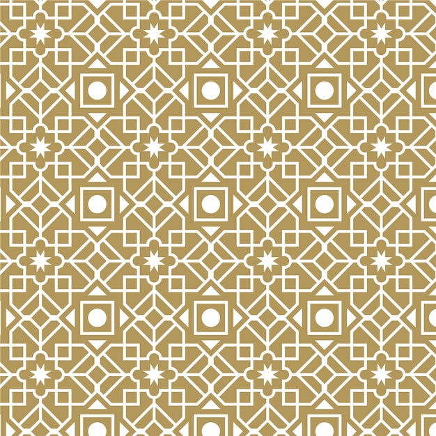 Flat design creative arabesque pattern