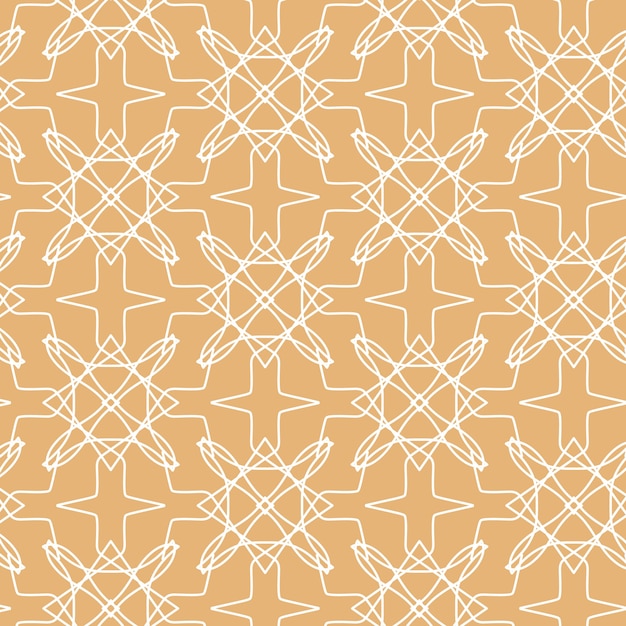 Flat design creative arabesque pattern