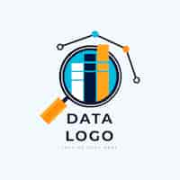 Free vector flat design data logo template