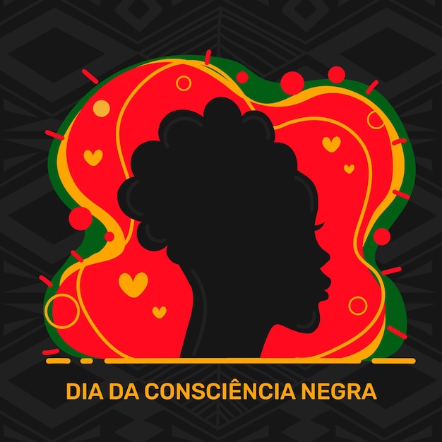 Free vector flat design dia da consciencia negra