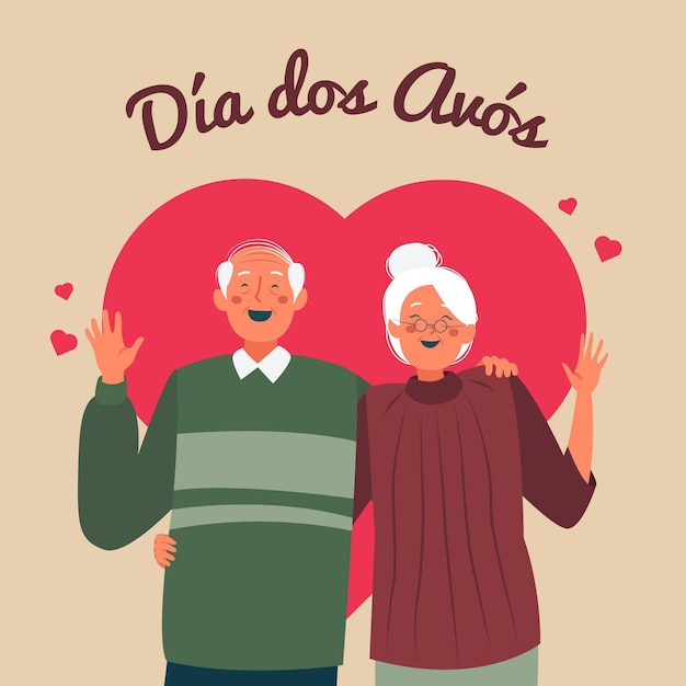 Free vector flat design dia dos avos concept