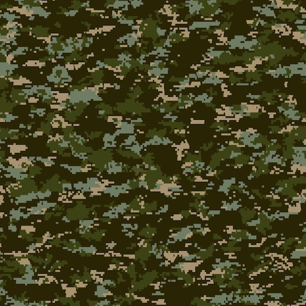 Flat design digital camo pattern