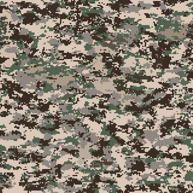 Flat design digital camo pattern