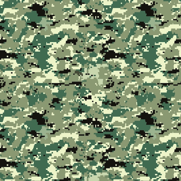 Flat design digital camo pattern