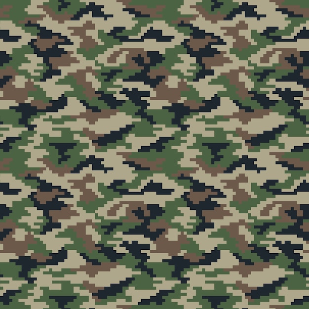 Flat design digital camo pattern