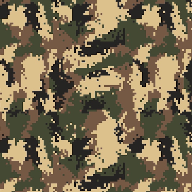 Flat design digital camo pattern