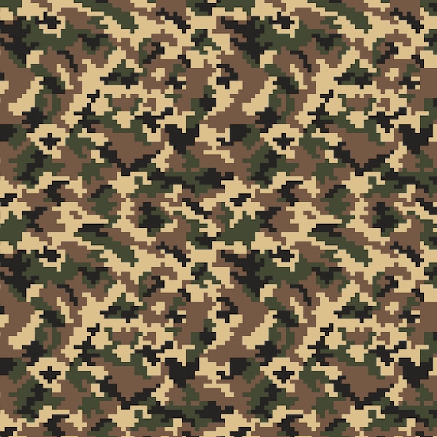 Flat design digital camo pattern