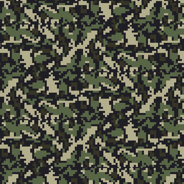 Flat design digital camo pattern