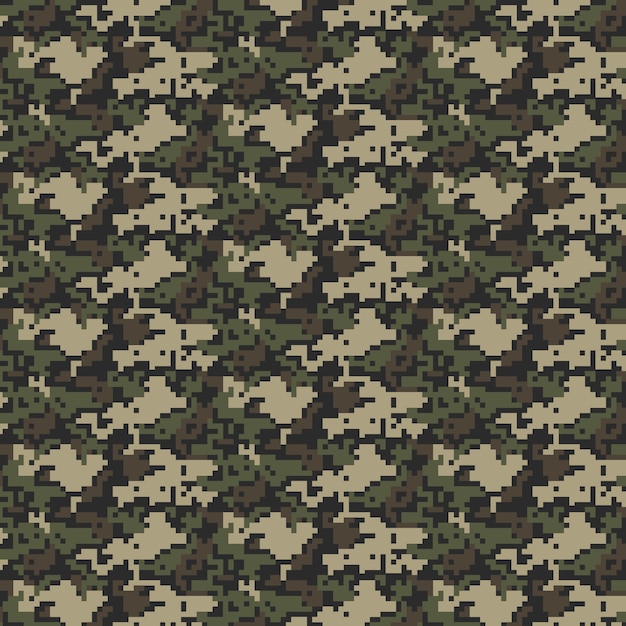 Flat design digital camo pattern