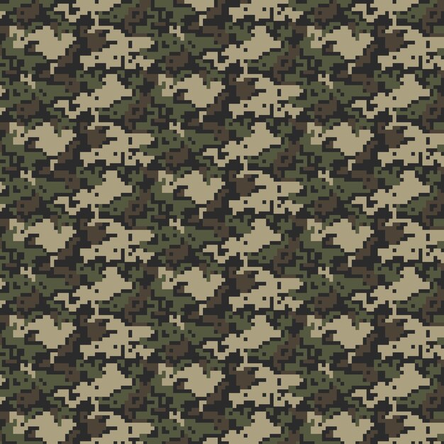 Flat design digital camo pattern