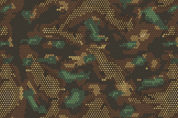 Flat design digital camo pattern