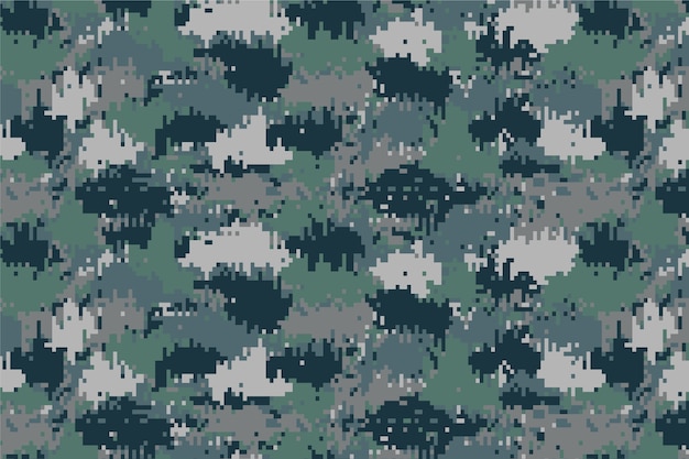 Flat design digital camo pattern