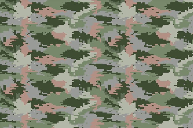 Flat design digital camo pattern