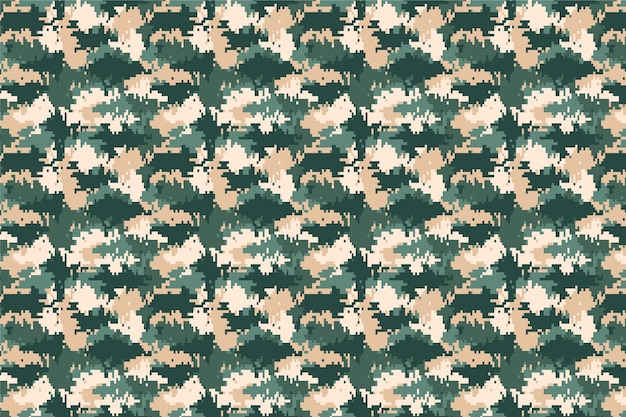 Free Vector flat design digital camo pattern