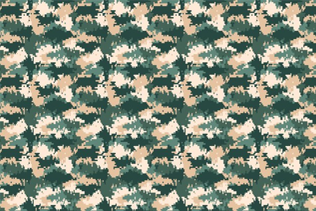 Flat design digital camo pattern