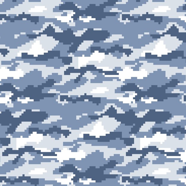 Flat design digital camo pattern