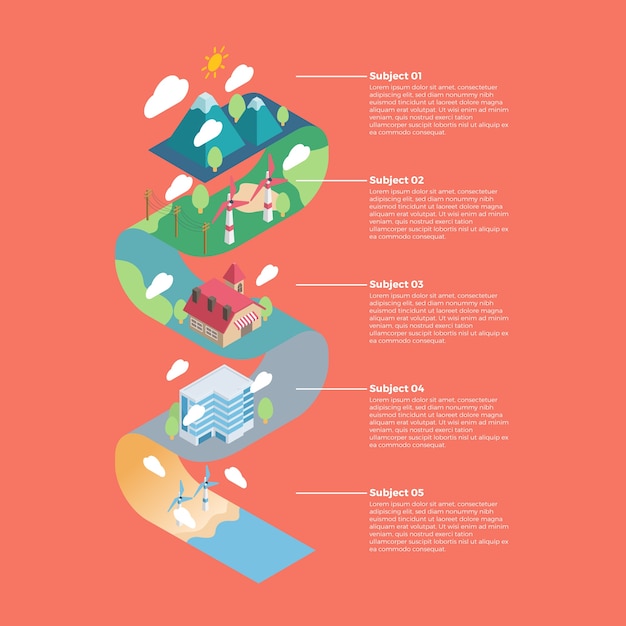 Free Vector flat design ecology infographic with retro colors