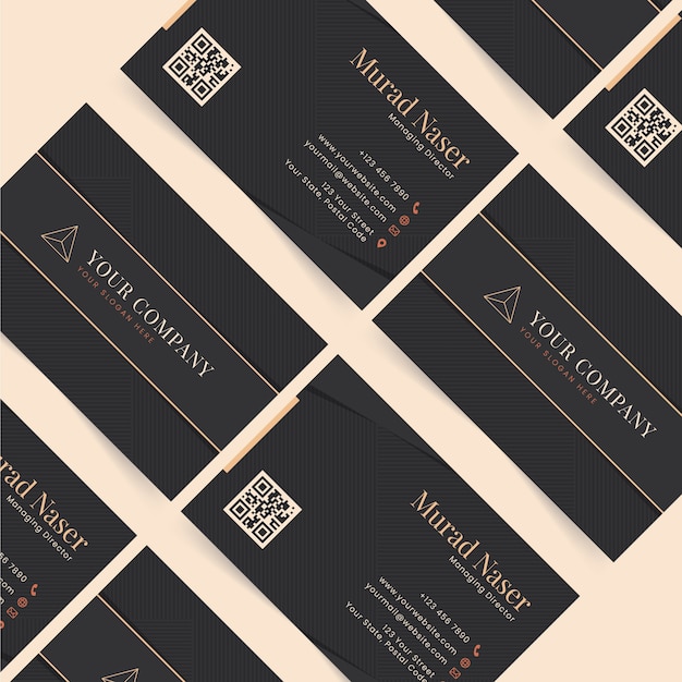 Free Vector flat design elegant business card template