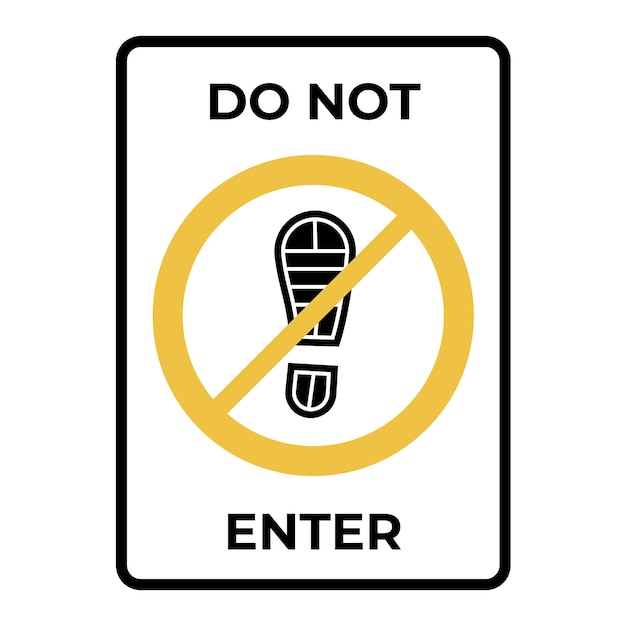 Free Vector flat design do not enter sign