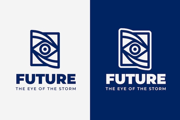 Free vector flat design eye logo template