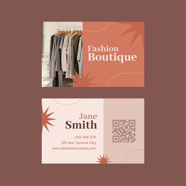 Flat design fashion boutique template