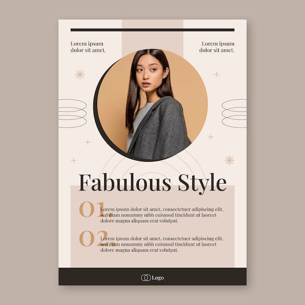 Free Vector flat design fashion collection poster