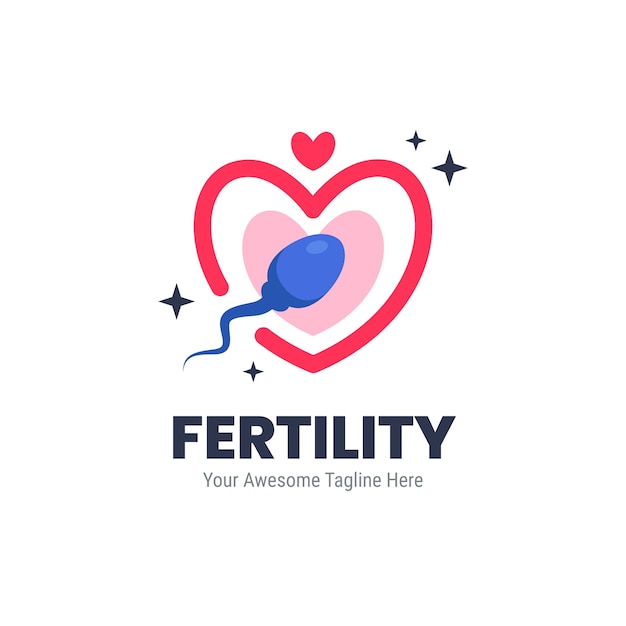 Free Vector flat design fertility clinic template