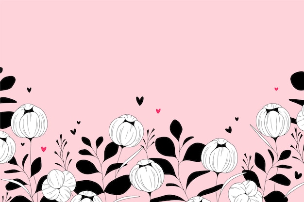 Free Vector flat design floral background