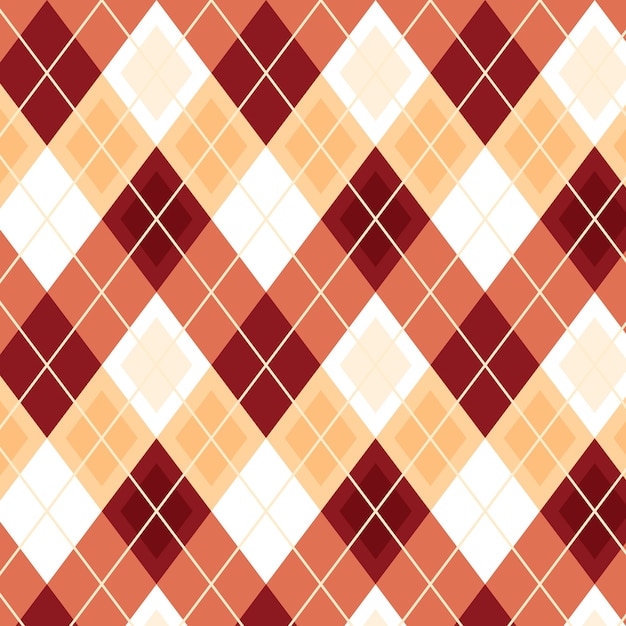 Flat design geometric argyle pattern