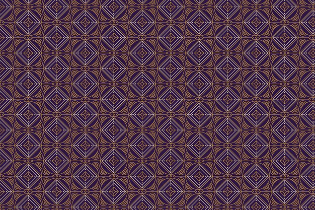 Flat design geometric art deco pattern