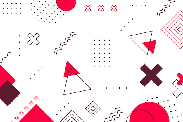 Flat design geometric background