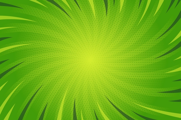 Flat design green comic style background