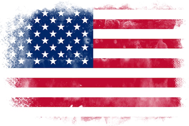 Free vector flat design grunge american flag