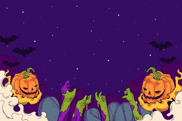 Free Vector flat design halloween illustration