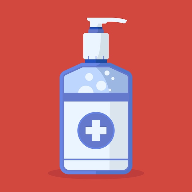 Free Vector flat design hand sanitizer design