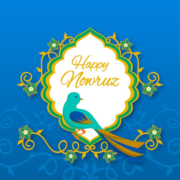 Free Vector flat design happy nowruz concept