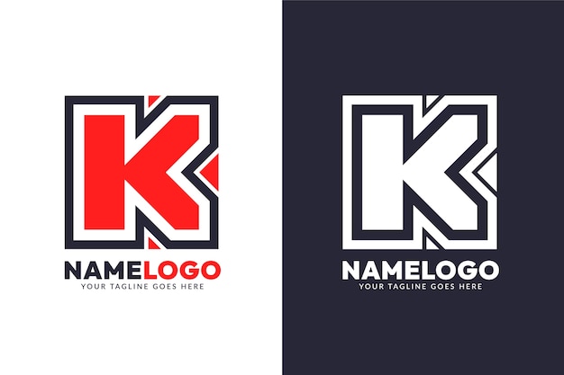 Free Vector flat design initials logo design