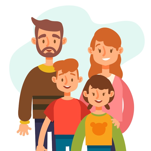 Free Vector flat design international day of families concept