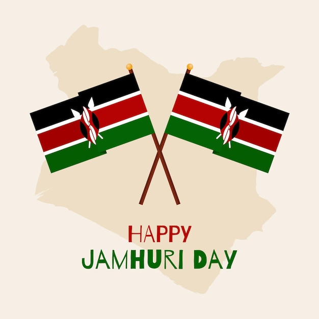 Free Vector flat design jamhuri day