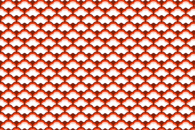 Free Vector flat design japanese wave pattern illustration