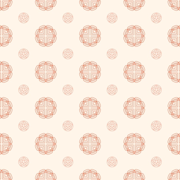 Flat design korean pattern