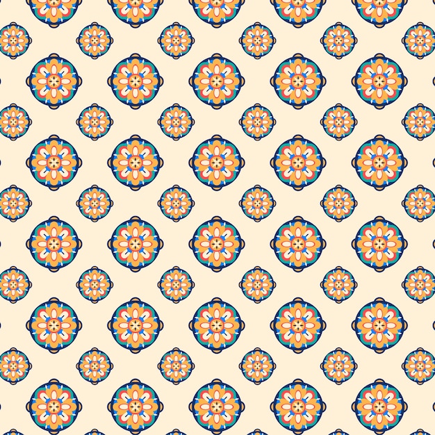 Free Vector flat design korean pattern