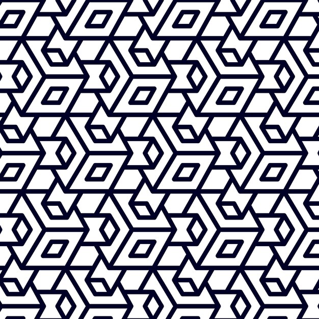 Flat design lattice pattern